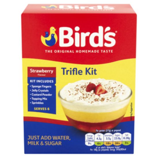 Picture of Birds Trifle Kit Strawberry 141g x10